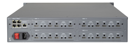 PM60MA3H/00-16H Sistem Matriks Video IP Dengan Output 16CH HDMI Input Video Over Ip Video Wall Management
