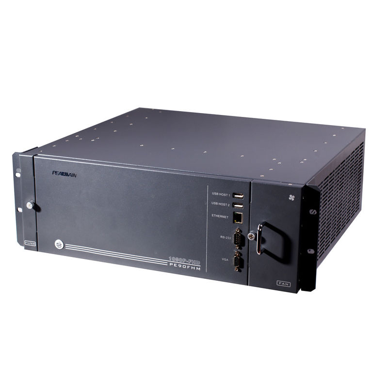 Kotak Sakelar Matriks Video Hibrida Hitam Untuk Solusi Pengawasan 1920x1080P Full HD